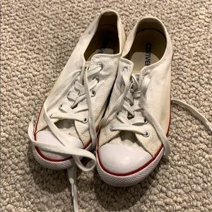 White converse all star sneakers size 8.5